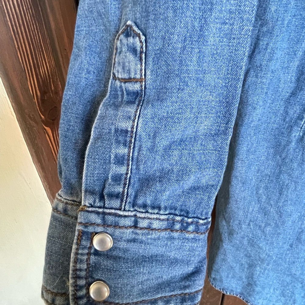 Wrangler denim button up dress L NWT - Picture 4 of 7